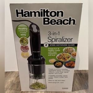Hamilton Beach 3-in-1 Spiralizer- NIB